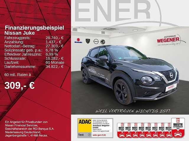 Nissan JUKE 1.0 DIG-T 114PS 7DCT (AT) TEKNA Navi 360&deg; Rundumsicht  Sitzheizung-vorne 19 19&#039;LM-Felgen