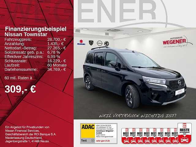 Nissan TOWNSTAR KOMBI L1 DIG-T 130 6MT TEKNA Carplay  Einpark-Assistent Get&ouml;nte Scheibe KOMBI L1 DIG-T 130 6MT TEKNA Carplay  Einpark-Assistent Get&ouml;nte Scheiben Sitzhei