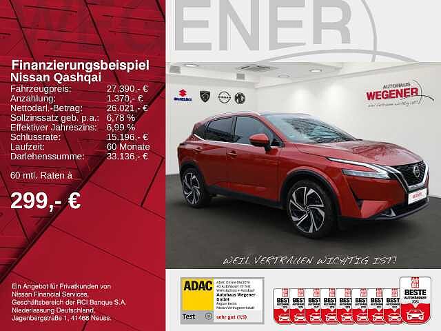 Nissan QASHQAI TEKNA+ AT 20&#039;&#039; 8-fach-bereift SHZ AVM TEKNA