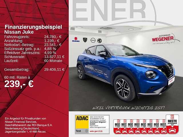 Nissan JUKE 1.6 HYBRID 143 PS 4AMT N-CONNECTA  Navi Carplay Lenkrad-/ Sitzheizung vorn