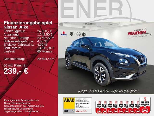 Nissan JUKE ACENTA 1.0 DIG-T 114 PS 7DCT NAVI KLIMA SHZ